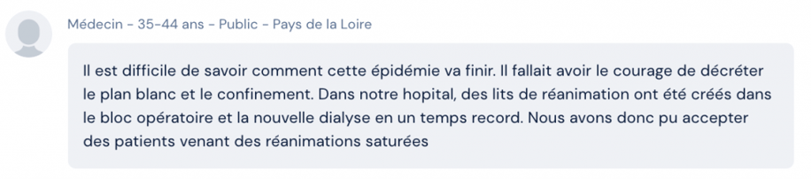 professionnels de santé français : témoignages covid19