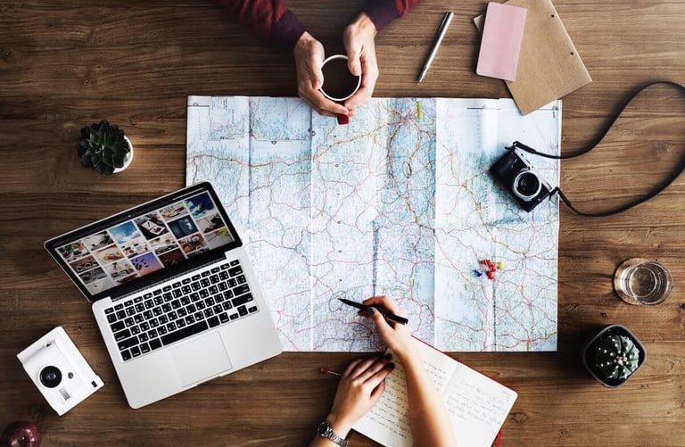 Trade area, Isochrone plan and Isodistance map